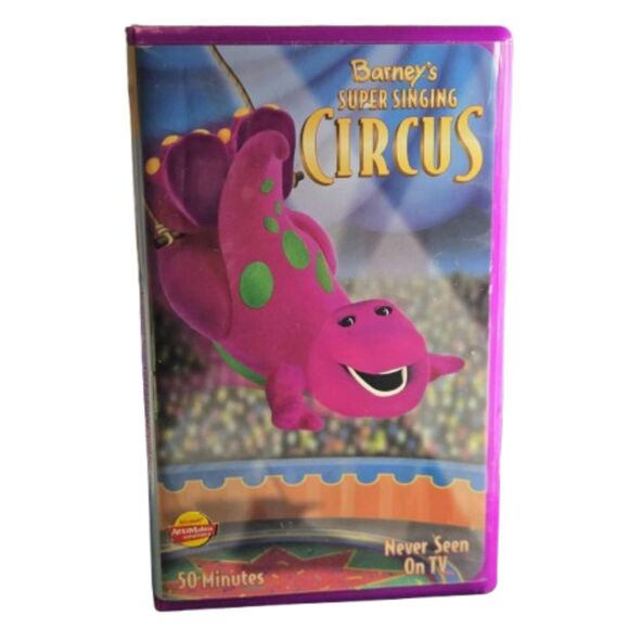 Barney's Super Singing Circus VHS 2000 Barney Baby Bop BJ Musical Kids - Picture 1 of 3